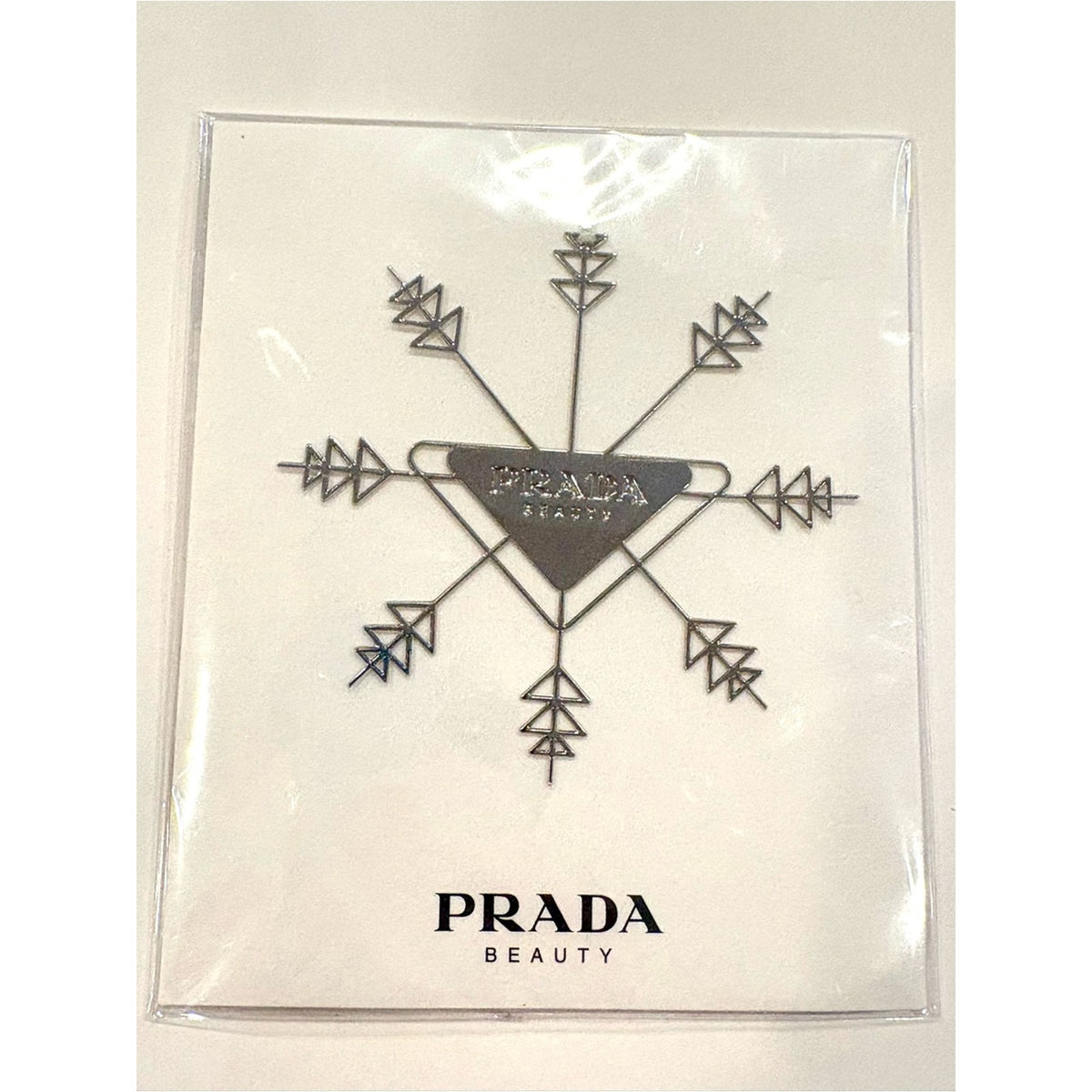 Prada Beauty Silver-tone Snowflake Christmas Ornament