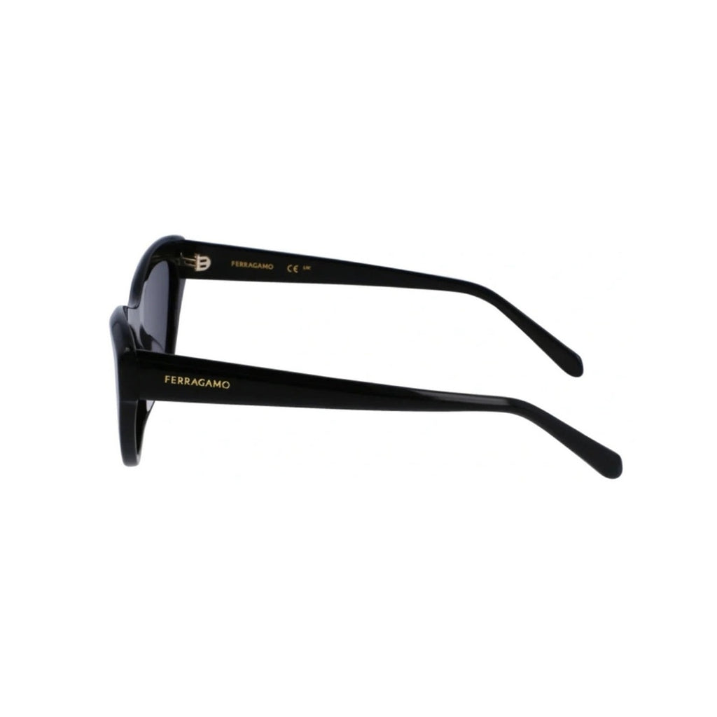 Salvatore Ferragamo $355 Retail Cat Eye Black Sunglasses SF1103S New in Case