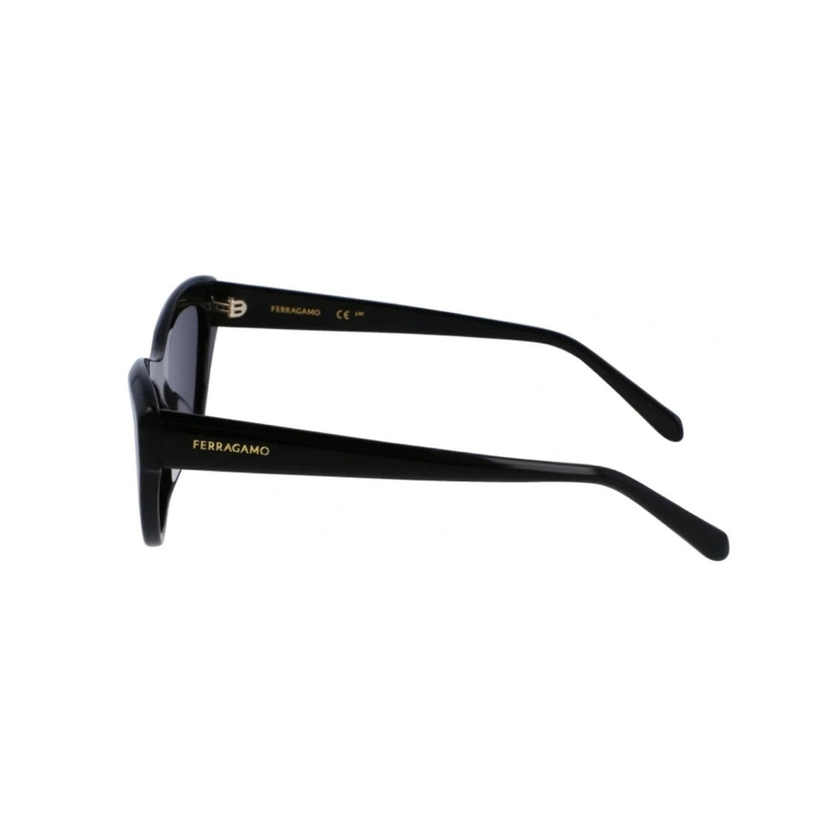 Salvatore Ferragamo $355 Retail Cat Eye Black Sunglasses SF1103S New in Case