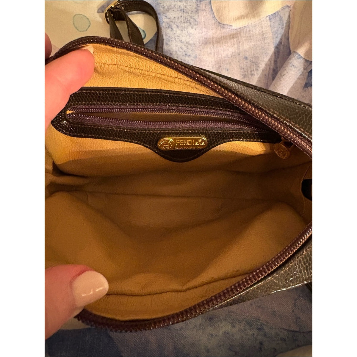 Fendi Vintage Janus Karung Snakeskin Camera Crossbody RARE Brown Exotic EUC