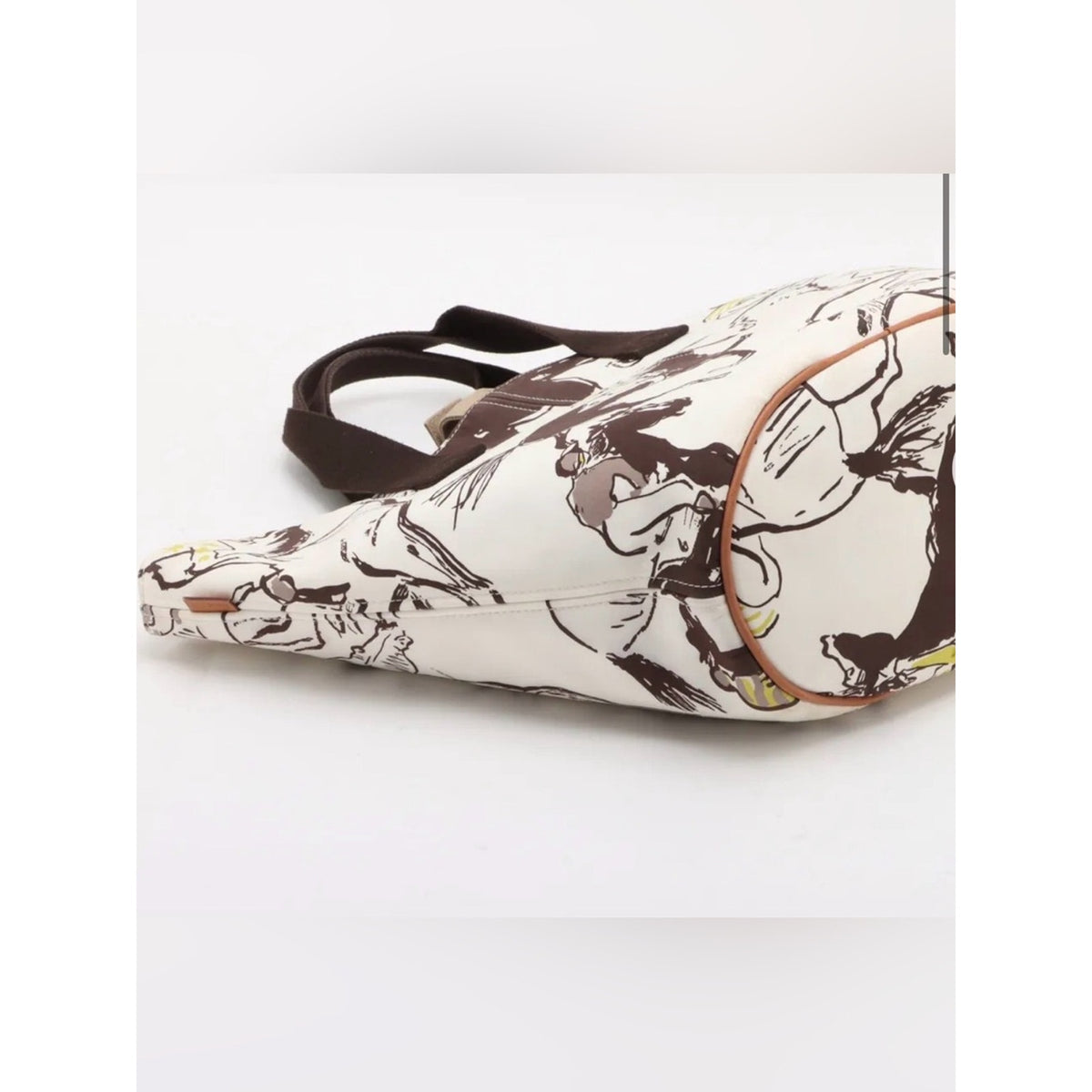 Hermès Panier de Plage Horse Racing Jockey Print Canvas Tote Bag COLLECTORS ITEM