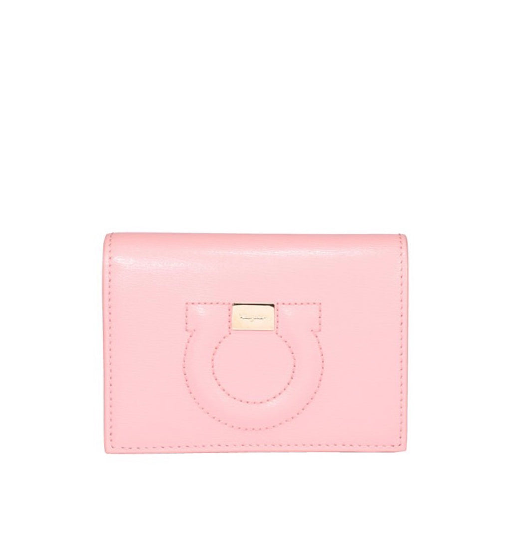 Ferragamo Gancini Small Wallet, Pink