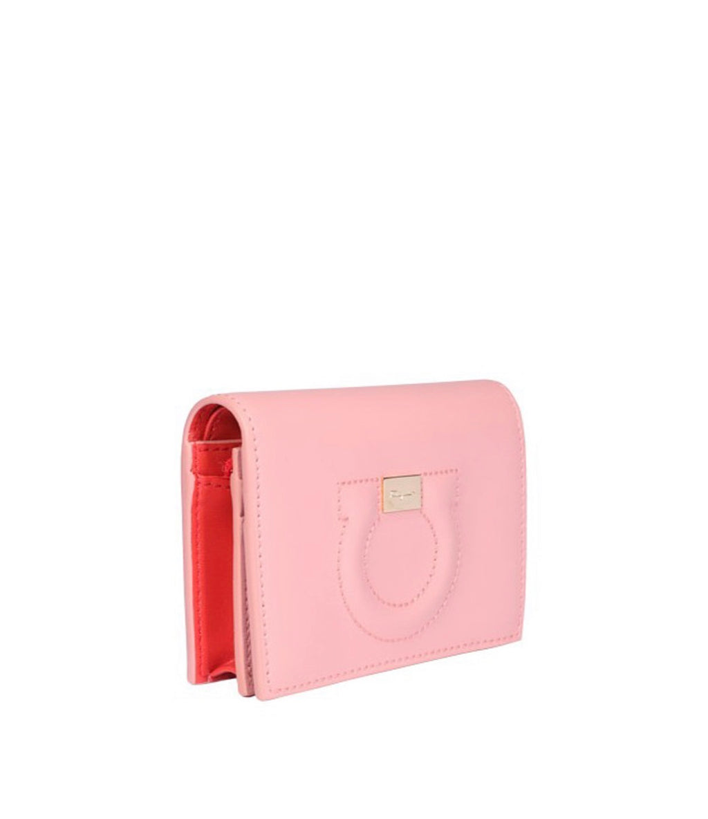 Ferragamo Gancini Small Wallet, Pink