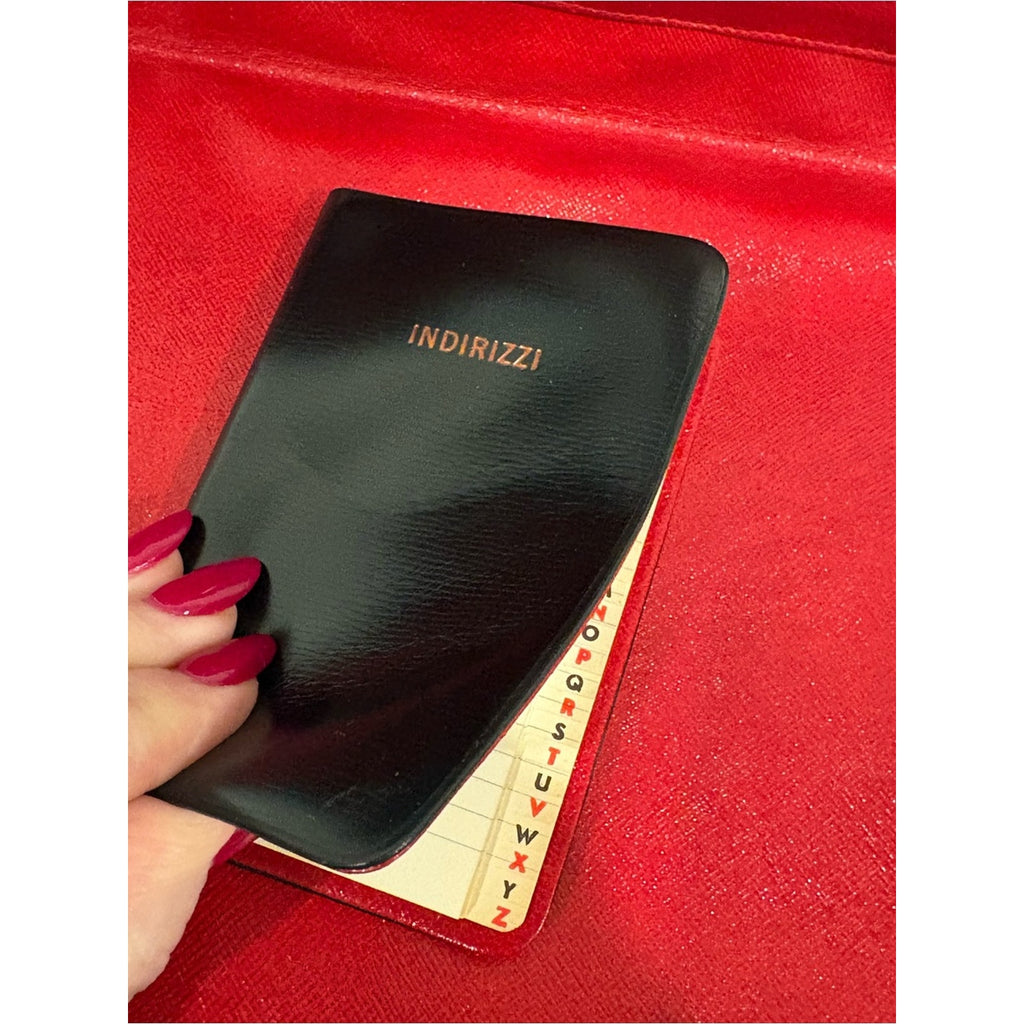 Vintage Gucci Top Handle Black Leather RARE Writing / Travel / Secretary Purse