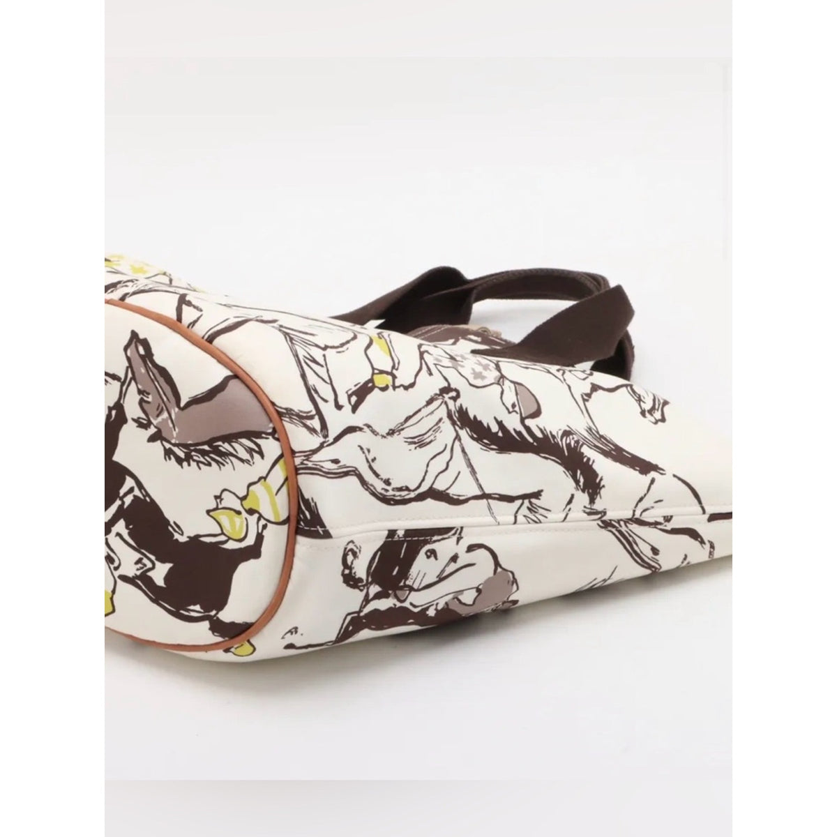 Hermès Panier de Plage Horse Racing Jockey Print Canvas Tote Bag COLLECTORS ITEM