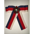 Gucci Web Grosgrain Bow Brooch Red White Blue Bee Medallion Alessandro Michele