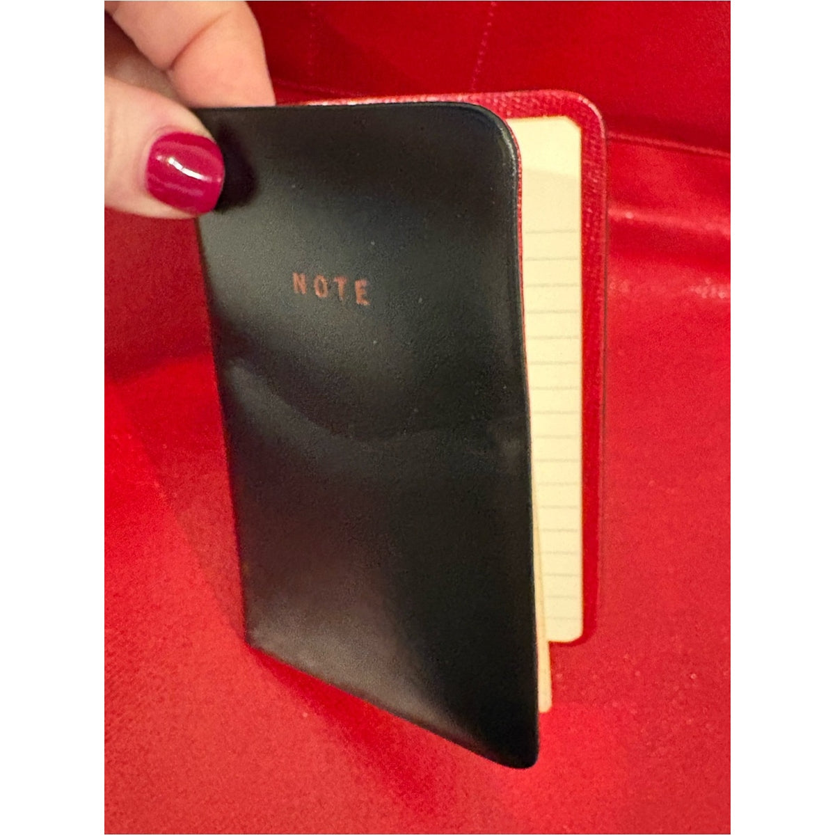 Vintage Gucci Top Handle Black Leather RARE Writing / Travel / Secretary Purse