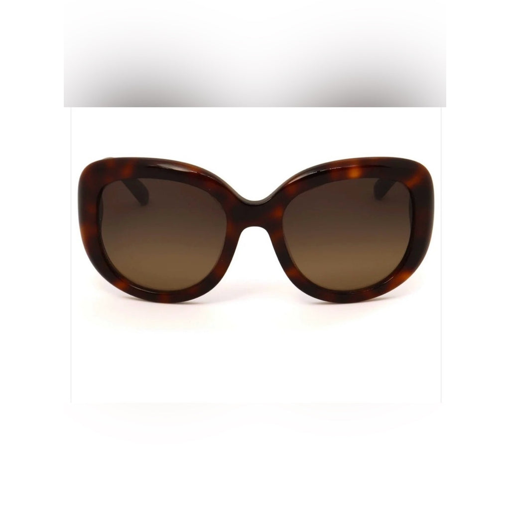 Salvatore Ferragamo Tortoise Gancini Oval Sunglasses New in Case SF727S